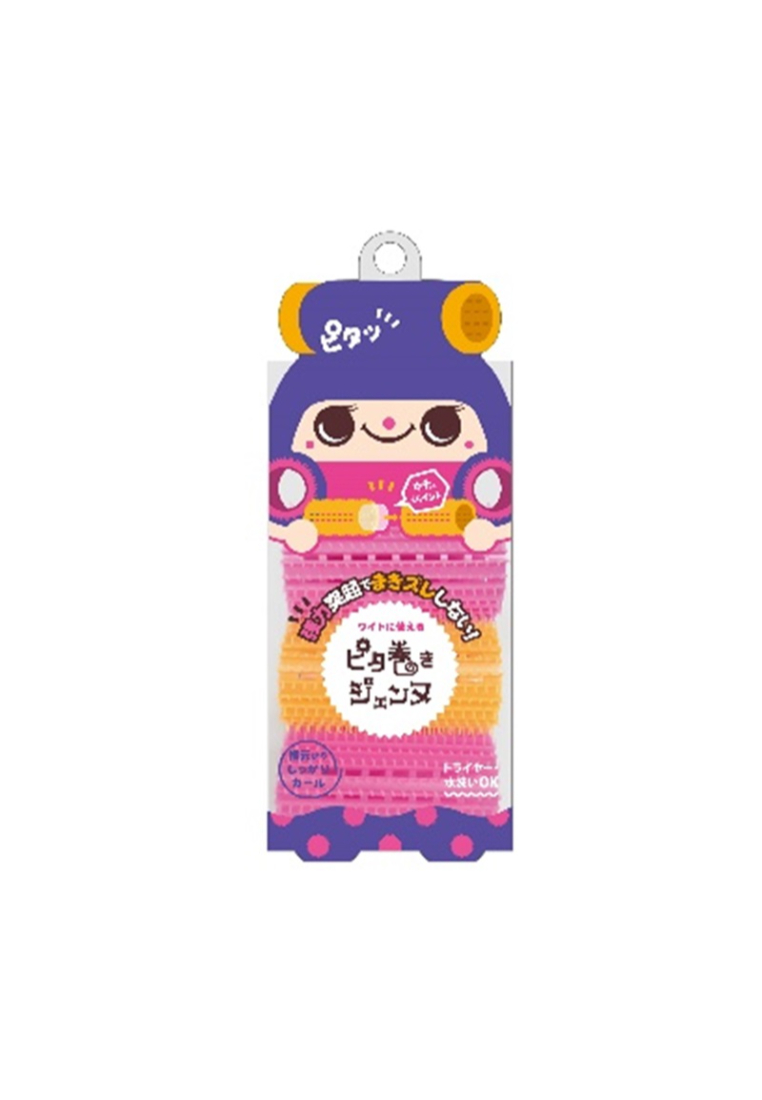Lucky Lucky Lucky Cute Hair Roll (40mm) (Pink & Orange)(3pcs) 3piecePINK & ORANGE