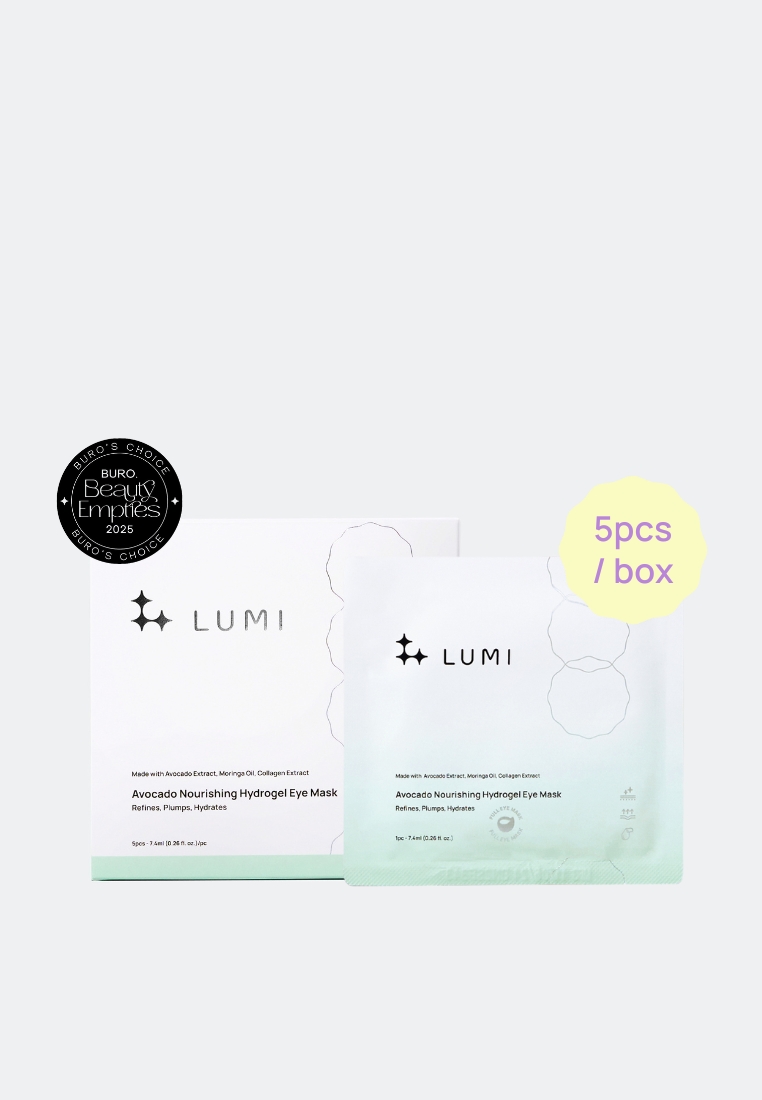 Lumi Beauty LUMI Avocado Nourishing Hydrogel Eye Mask (5 Sheets/Box)