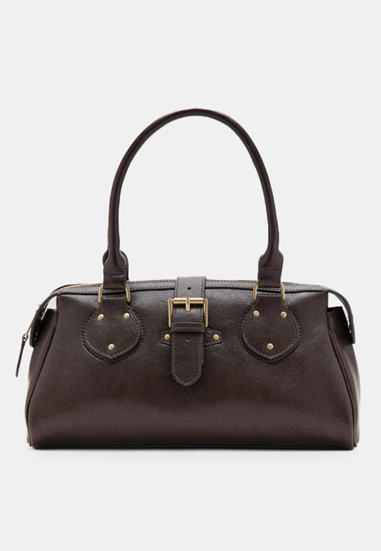 Mango Buckle Shoulder Bag