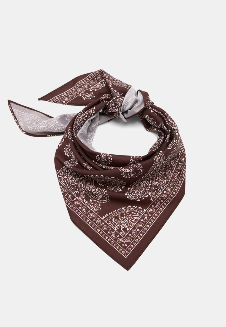 Mango Triangular Paisley Bandana Scarf