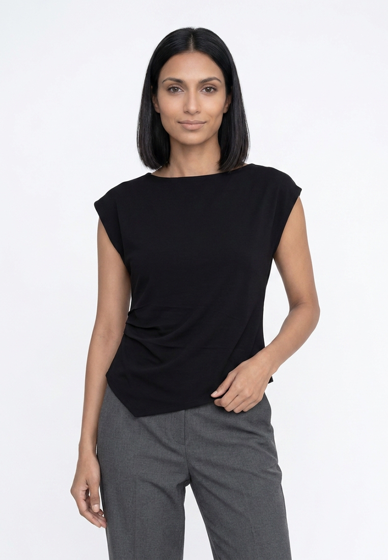 Mango Asymmetric Dart-Detail Top