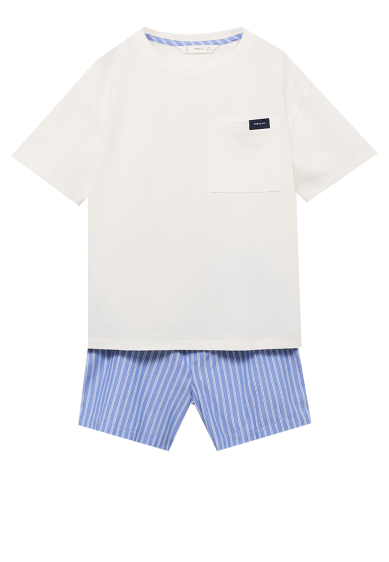 MANGO KIDS Striped Short Pyjamas