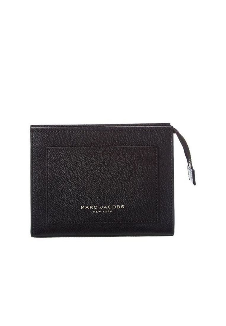 Marc Jacobs Marc Jacobs The Grind Cosmetic Bag Leather In Black S202L01PF22