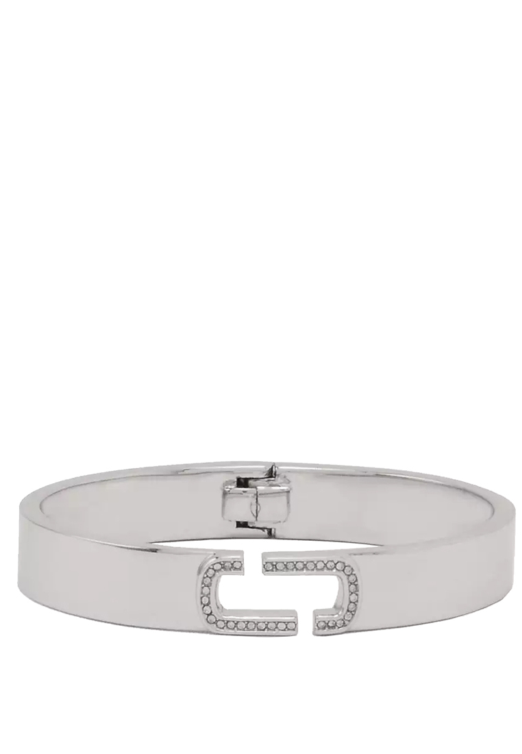 Marc Jacobs The J Marc Crystal Bangle Bracelet in Crystal/ Silver J103MT2RE22