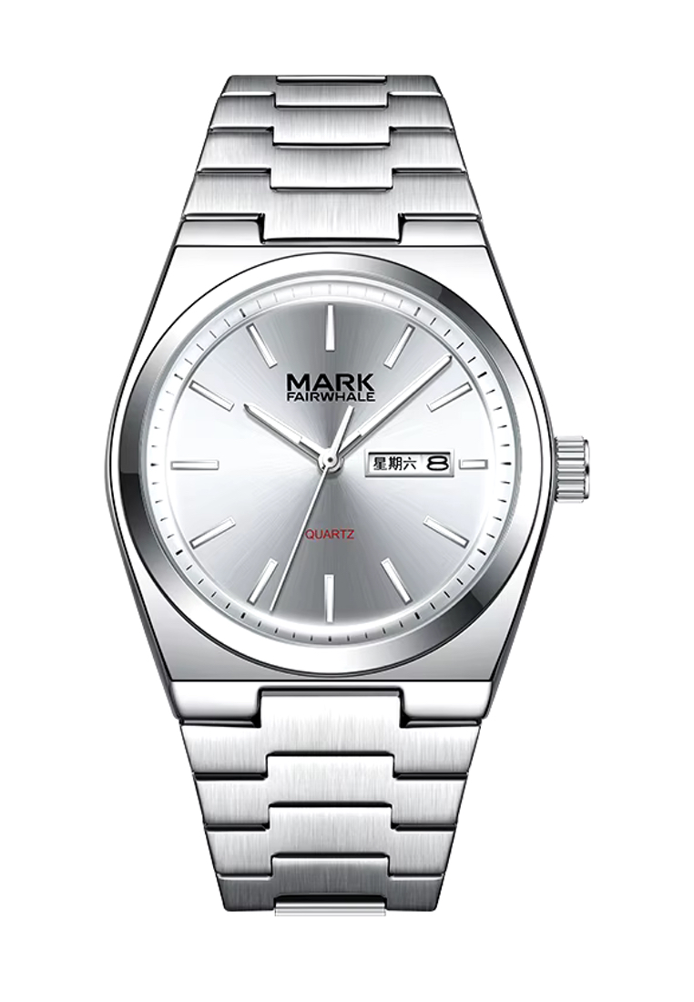 Mark Fairwhale Unisex Quartz Watch, 40mm, Day/Date, Metal Bracelet