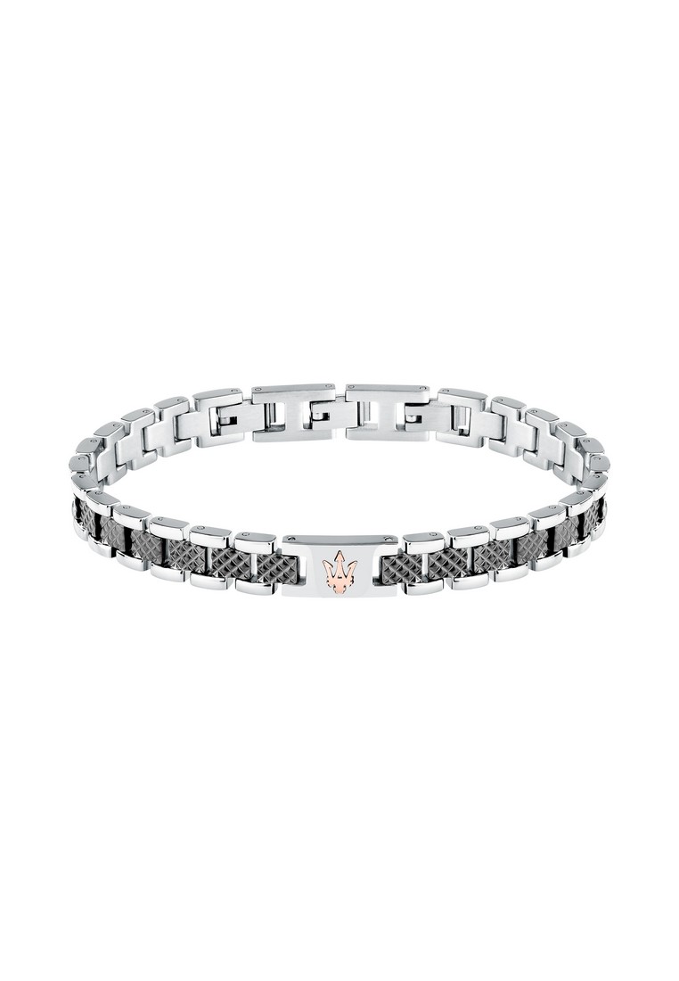 Maserati MASERATI Jewels 215mm Men's Stainless Steel Bracelet, Red-Green+Dark Gunmetal , JM225AVD86 