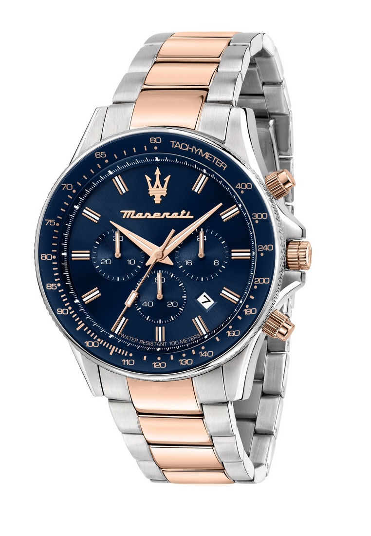Maserati 【2 Years Warranty】Maserati Sfida 44mm Men's Quartz Watch R8873640022