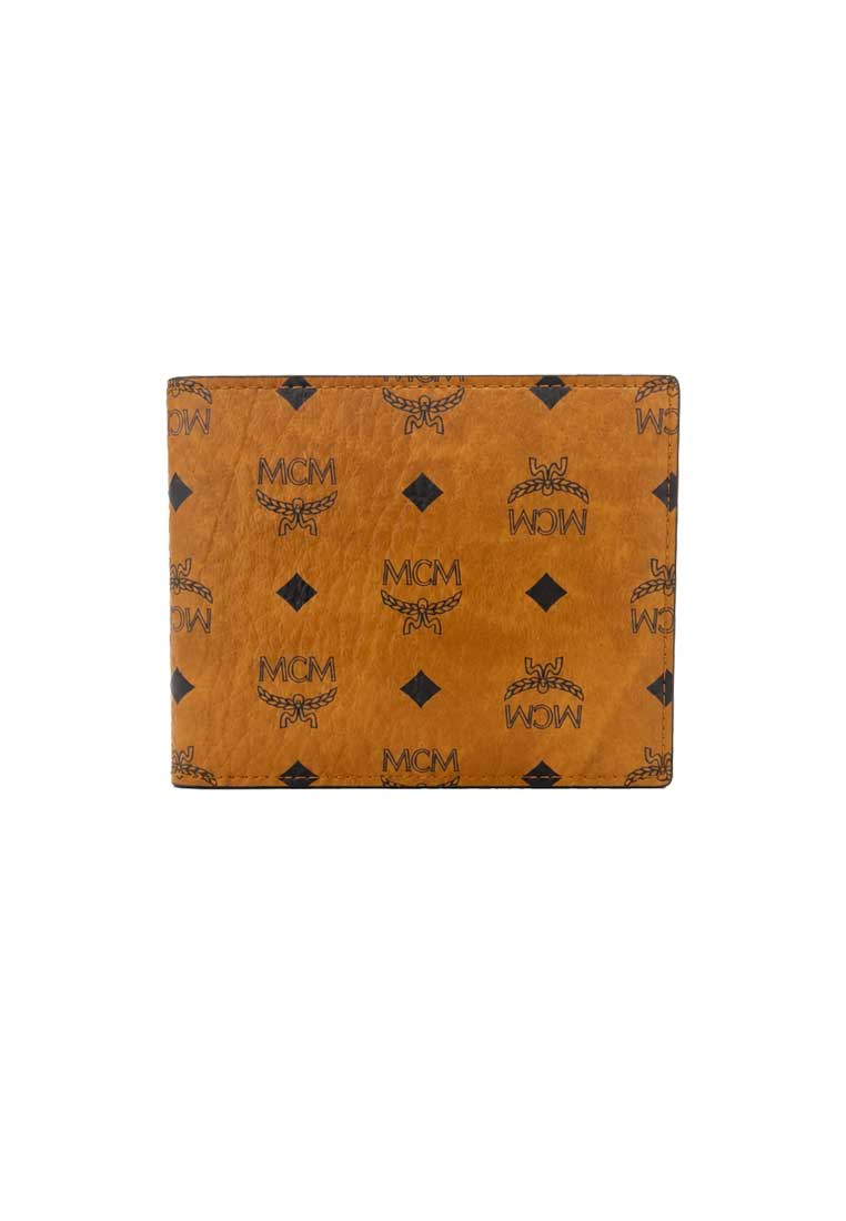Mcm MCM Bifold Wallet In Visetos Original Cognac MXSFATA04CO001