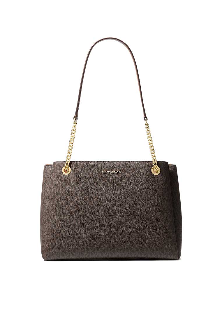 Michael Kors Soho Medium Signature Logo Tote Bag Brown 35S6G1SE2B