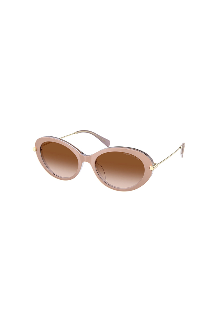 Michael Kors Women Oval Frame Beige Sunglasses, UV Protection - MK2245U