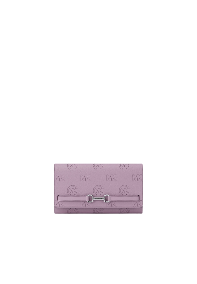 Michael Kors Michael Kors Carson Large Logo Debossed Wallet In Light Quartz 35R6S2ZC3V