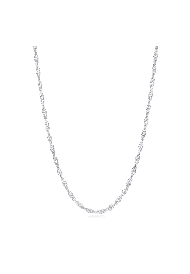 MJ Jewellery 925 Sterling Silver Wave Chain Necklace SR001 (3.40MM, 67CM)