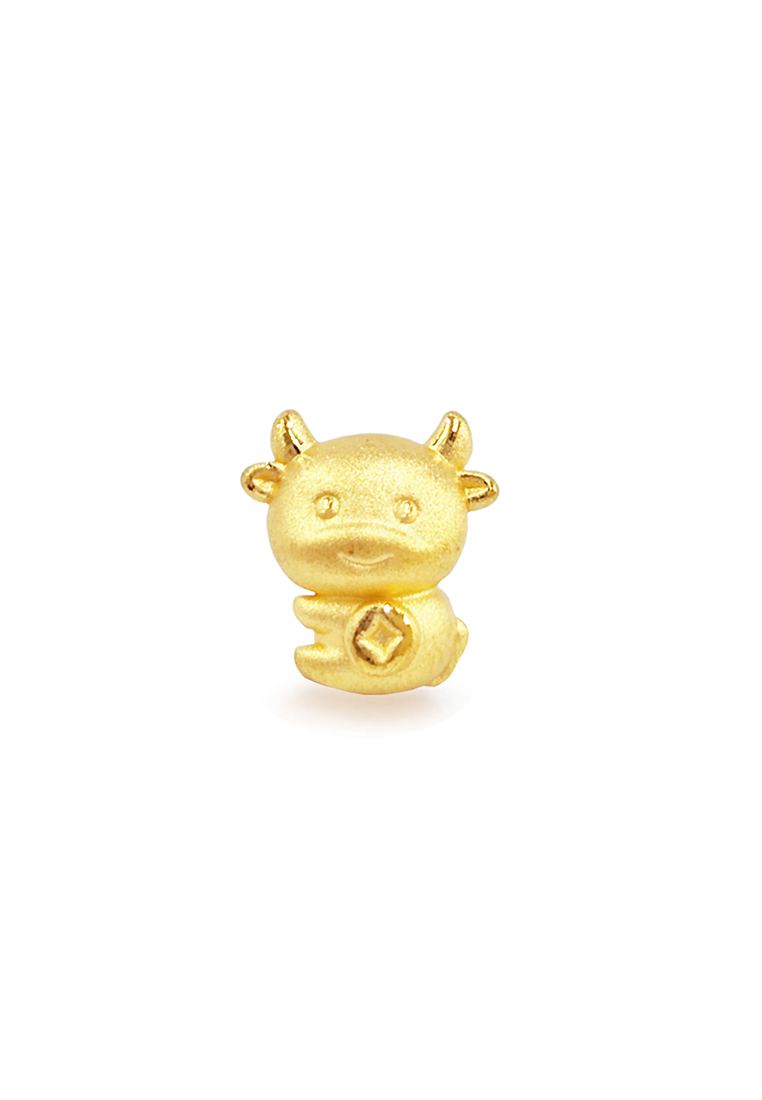 MJ Jewellery 999.9/24K Pure Gold 3D 12 Zodiac Charm - Ox B650B