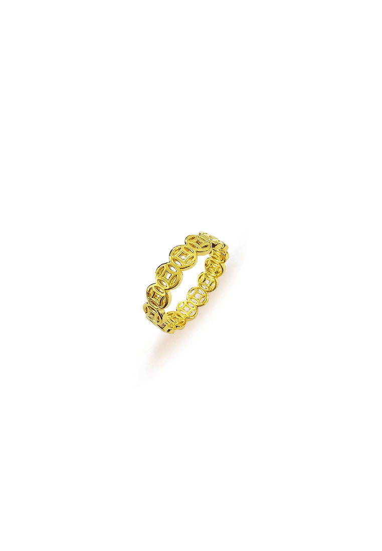 MJ Jewellery 916/22K Gold Copper Coin Ring C114