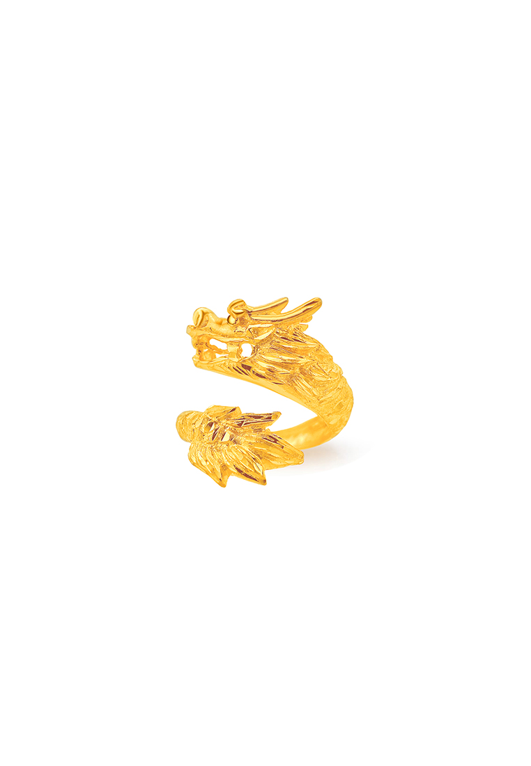 MJ Jewellery 999.9/24K Gold Dragon Ring C46