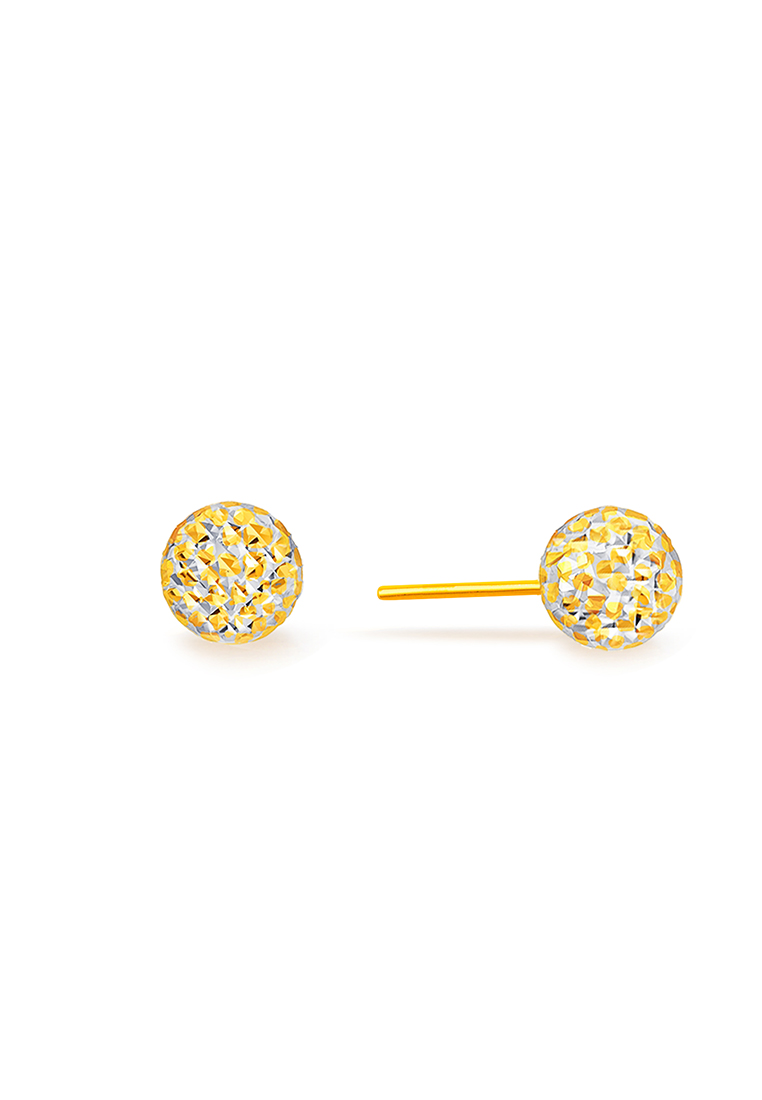 MJ Jewellery 375/9K Gold Sphere Earrings S102A