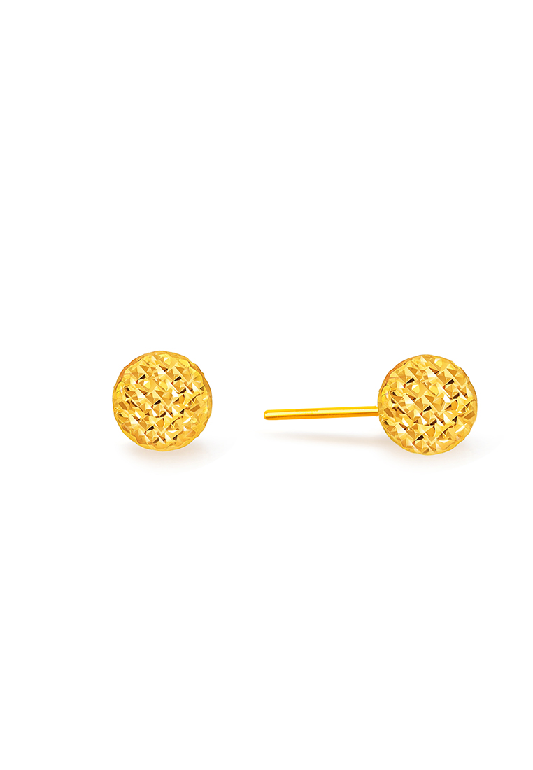 MJ Jewellery 375/9K Gold Sphere Earrings S102A