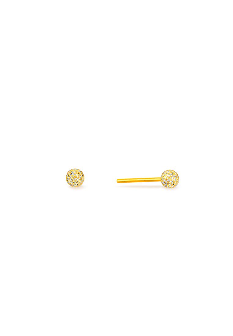 MJ Jewellery 375/9K Gold Sphere Earrings S102E