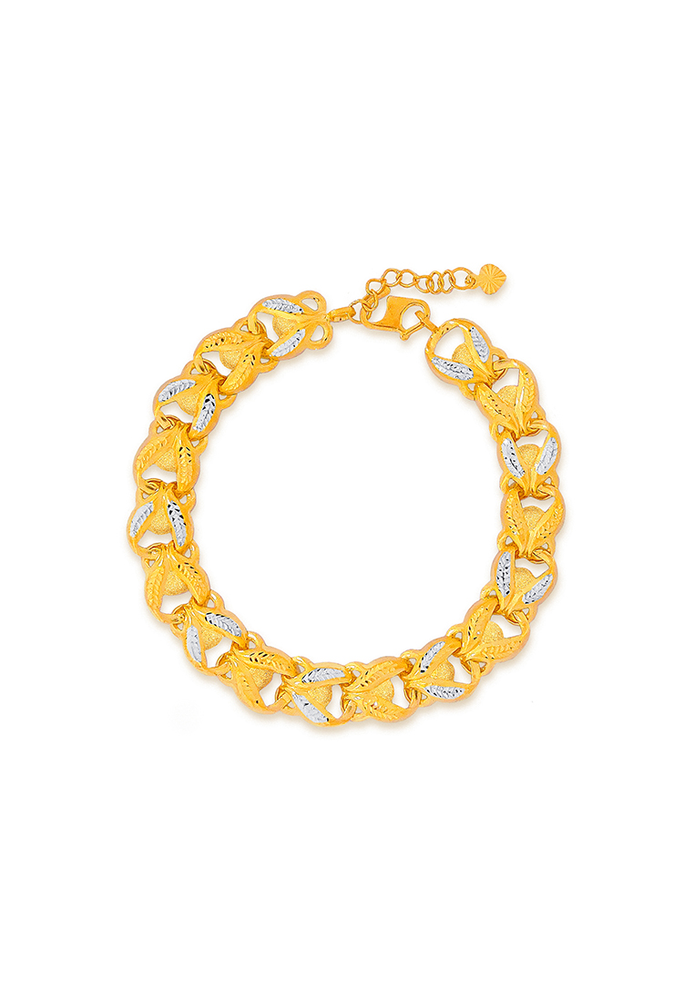 MJ Jewellery 375/9K Gold Vitara Bracelet T60 (M Size)