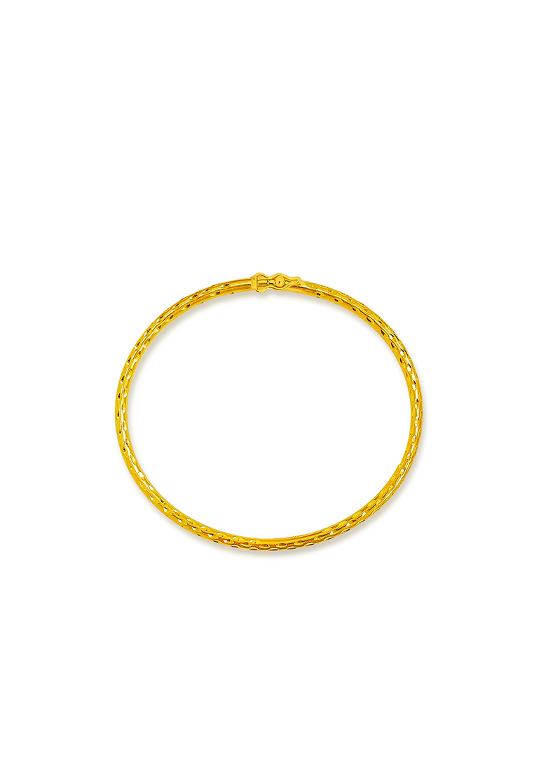 MJ Jewellery 375/9K Gold Bangle G11 (S-15.5CM)
