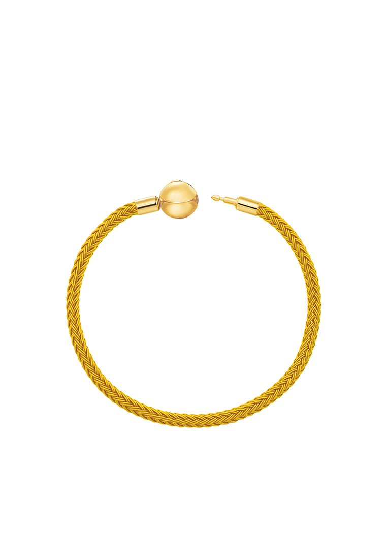 MJ Jewellery Gold Steel Wire Clasp Bracelet L11 (2MM)