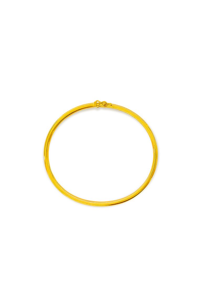 MJ Jewellery 375/9K Gold Bangle G11K (XXXS-14CM)