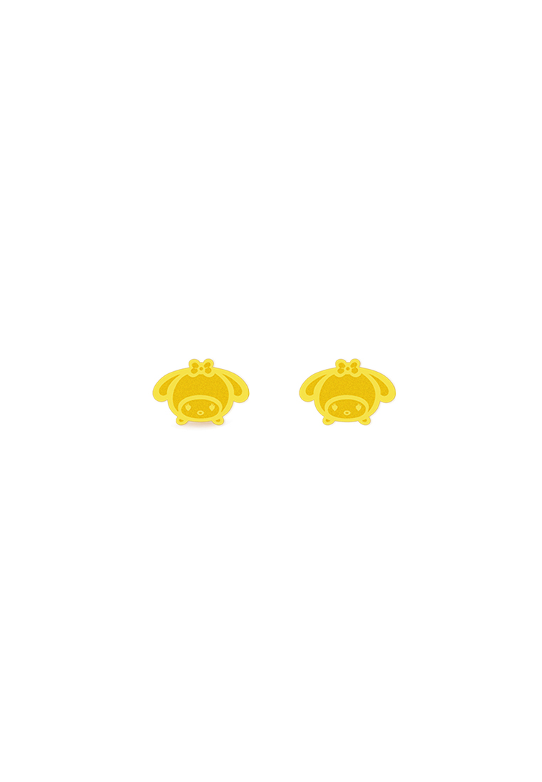 MJ Jewellery 5G Gold Collection 916/22K Gold Melody Earrings S190