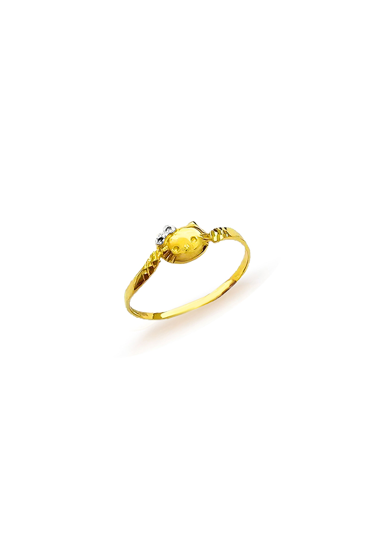 MJ Jewellery 375/9K Gold Hello Kitty Ring C55