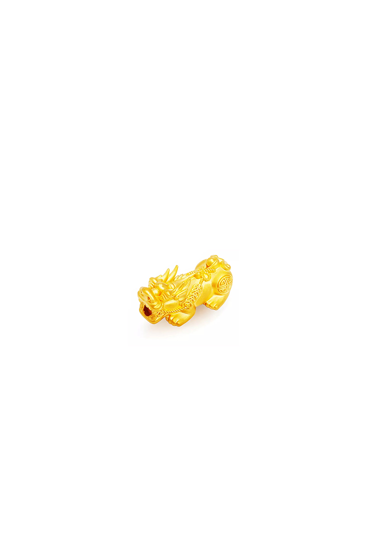 999 real gold pixiu 24k pure gold charms for bracelets gold jewelry parts  fine gold jewelry