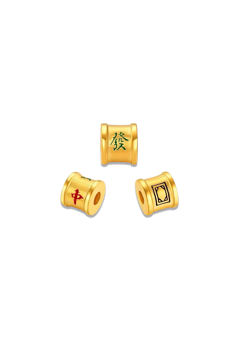 MJ Jewellery 999.9/24K Pure Gold 3D Da San Yuan Charm B811