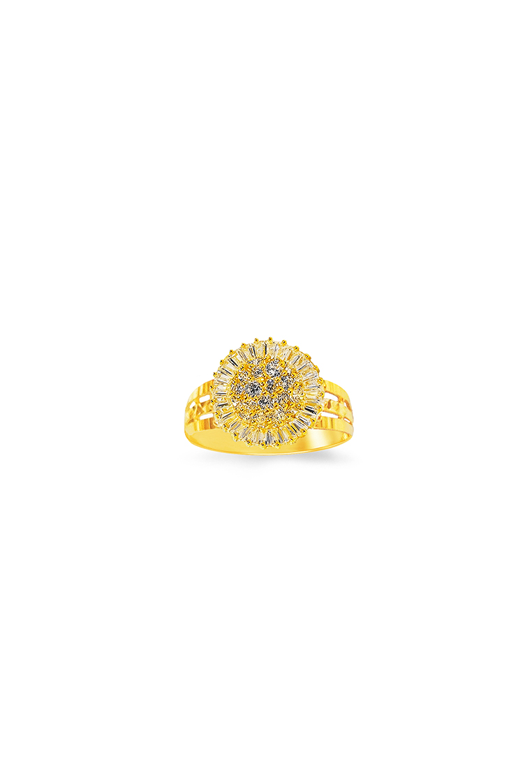 MJ Jewellery 375/9K Gold Sunflower Ring C82