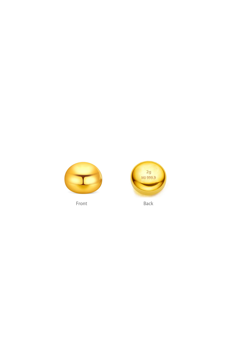 MJ Jewellery 999.9/24K Pure Gold Bean GB004 (2 grams)
