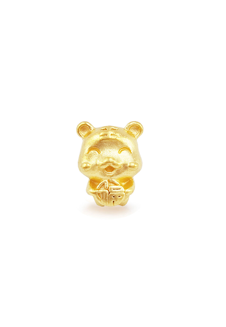 MJ Jewellery 999.9/24K Pure Gold 3D 12 Zodiac Charm - Tiger B649C