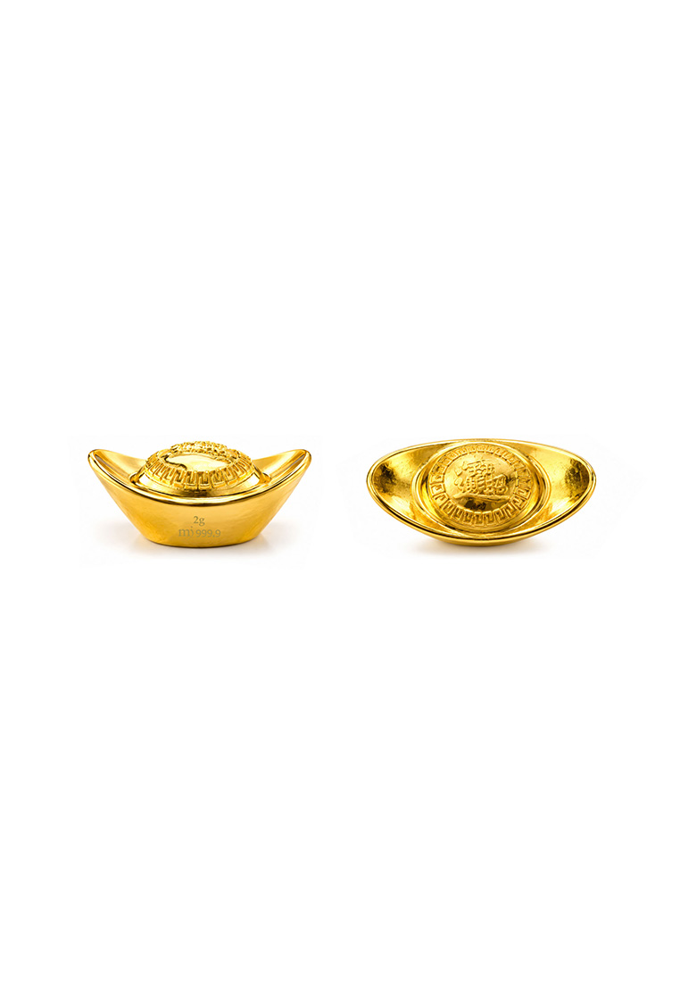MJ Jewellery 999.9/24K Pure Gold Ingot GB006 (2 grams)