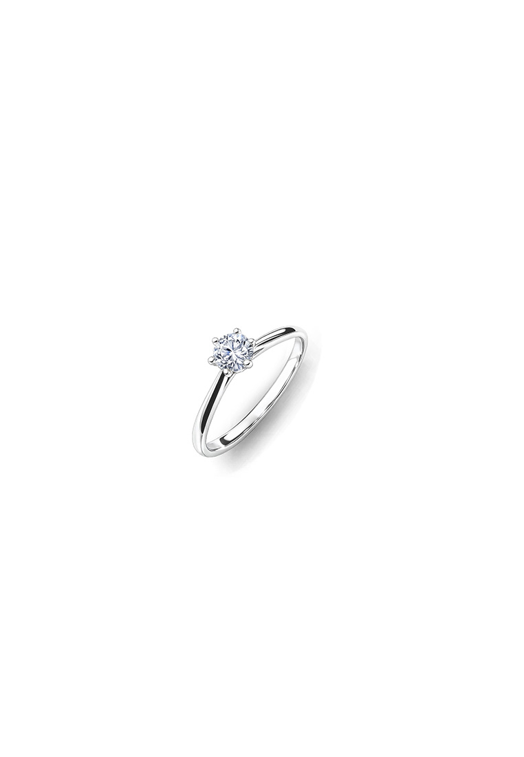 MJ Jewellery 9K White Gold Lab-grown Diamond Rings C757
