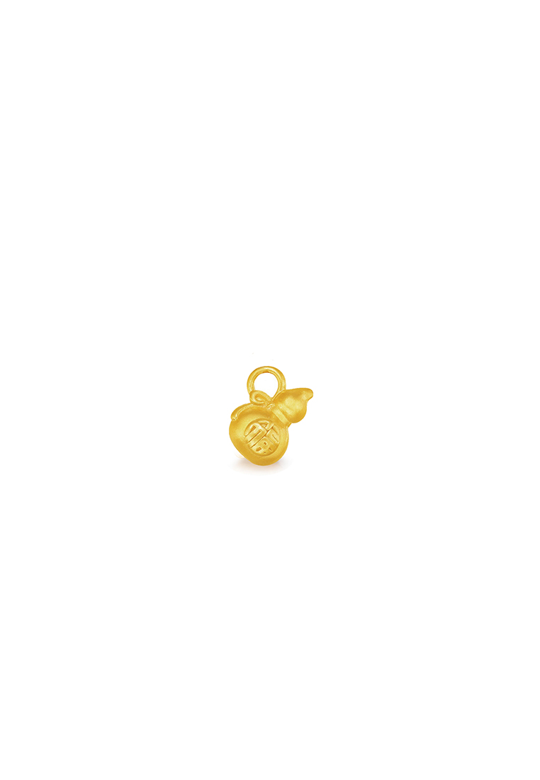 MJ Jewellery 999.9/24K Pure Gold 3D Mini Gourd Pendant B803