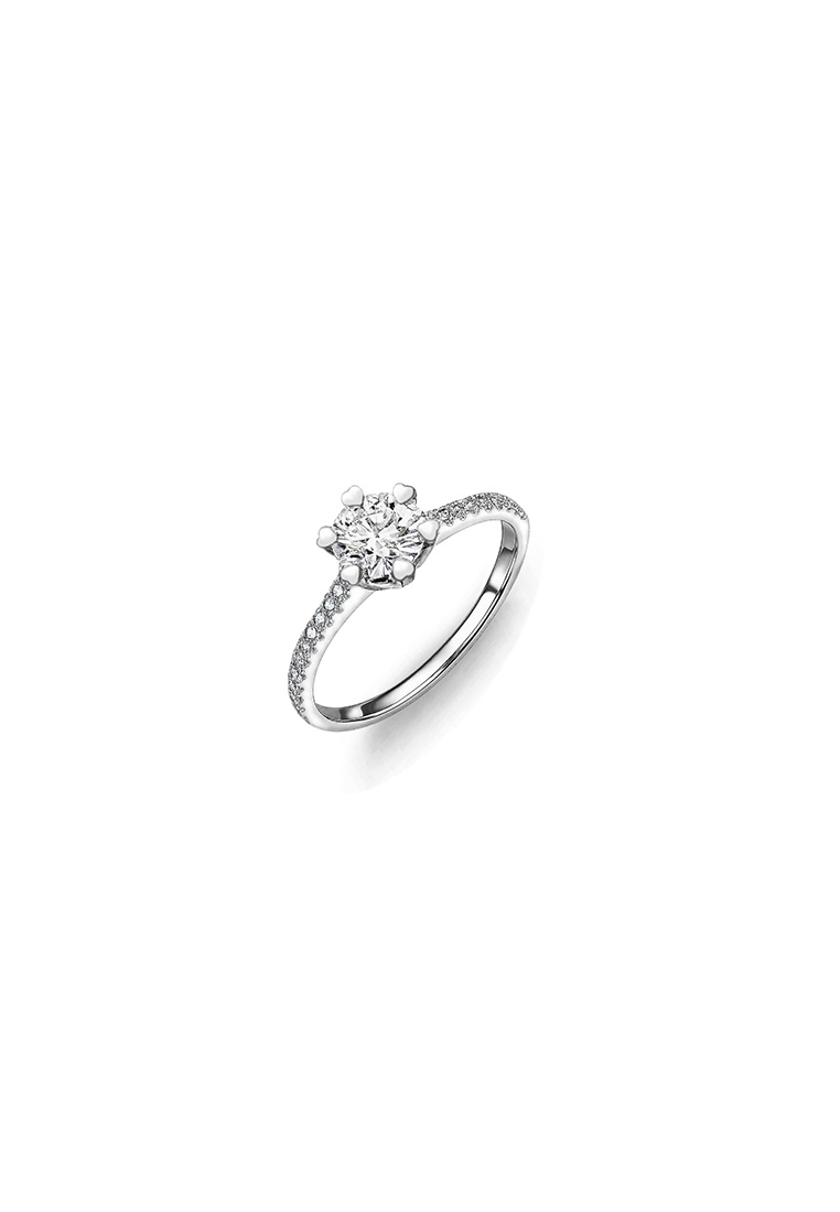 MJ Jewellery 9K White Gold Lab-grown Diamond Rings C755