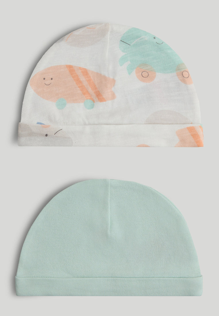 Mothercare 2 Pack Cotton Baby Hats