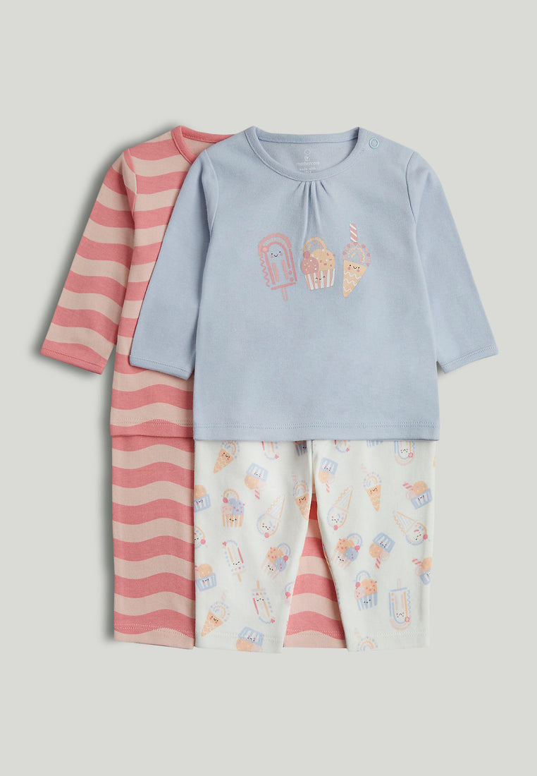 Mothercare 2 Pack Ice Cream Pyjamas