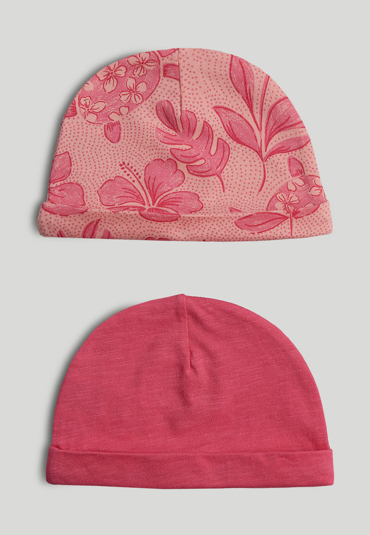Mothercare 2 Pack Cotton Baby Hats