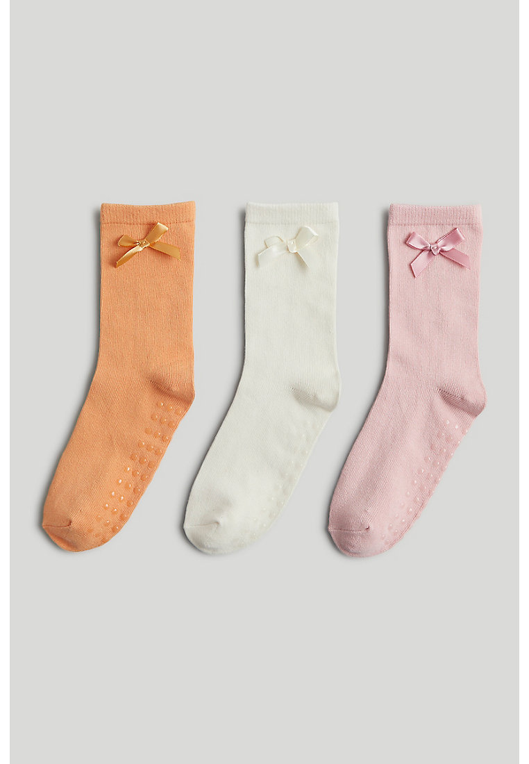 Mothercare 3 Pack Bow Slip-Resist Socks