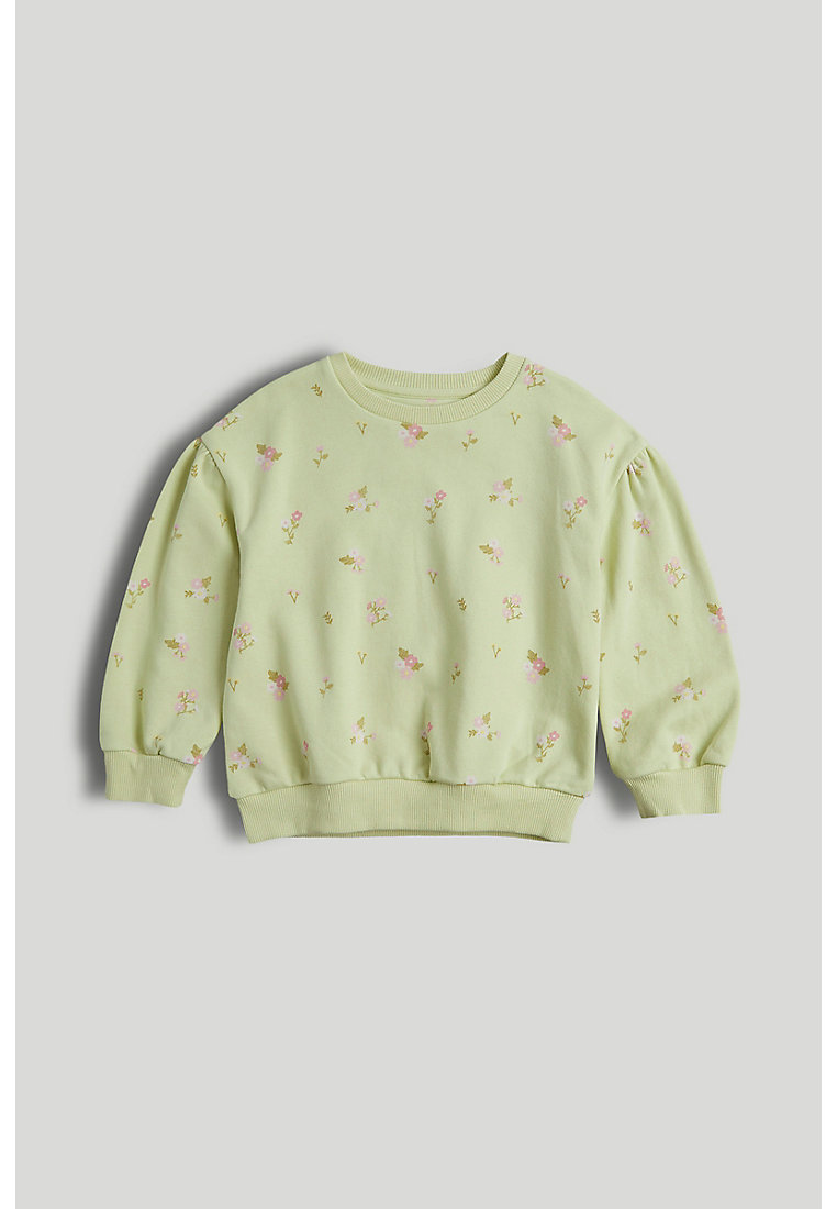 Mothercare Green Floral Sweat Top