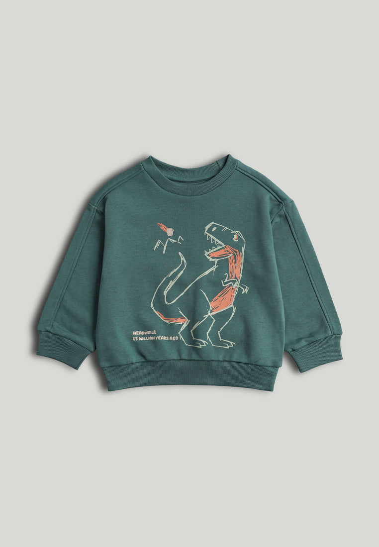 Mothercare Green Dinosaur Sweat Top