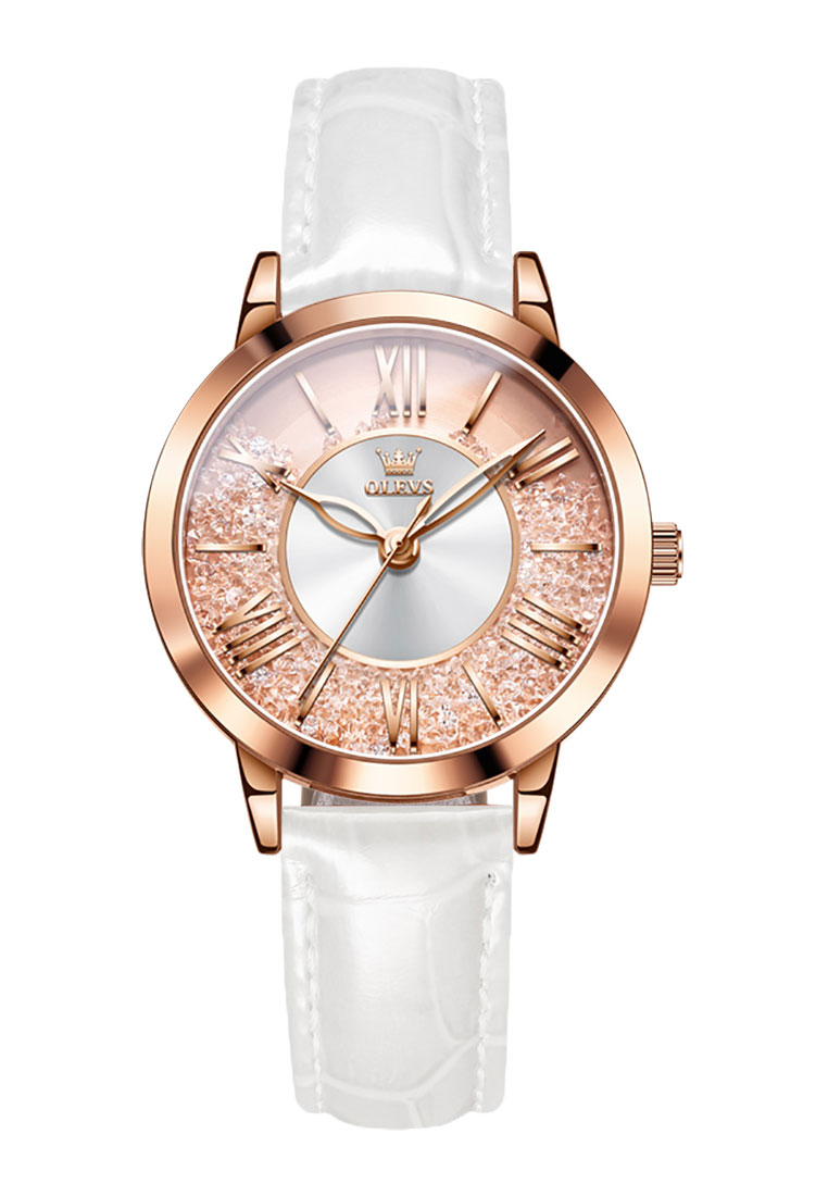 OLEVS Roscend Women Leather Quartz Women Watch