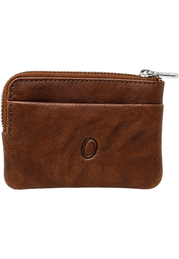 Oxhide Leather Key Pouch Coin Pouch Multipurpose Pouch 4427-BRN