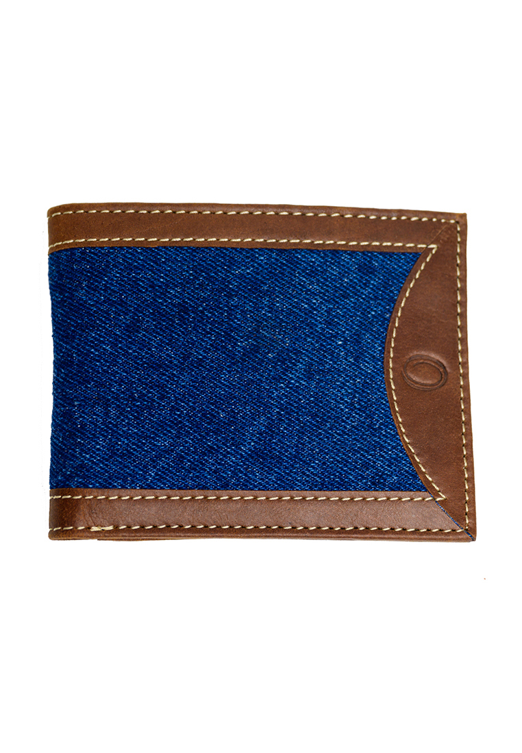 Oxhide Fabric wallet Denim wallet for men Blue fabric wallet -CN03 Oxhide