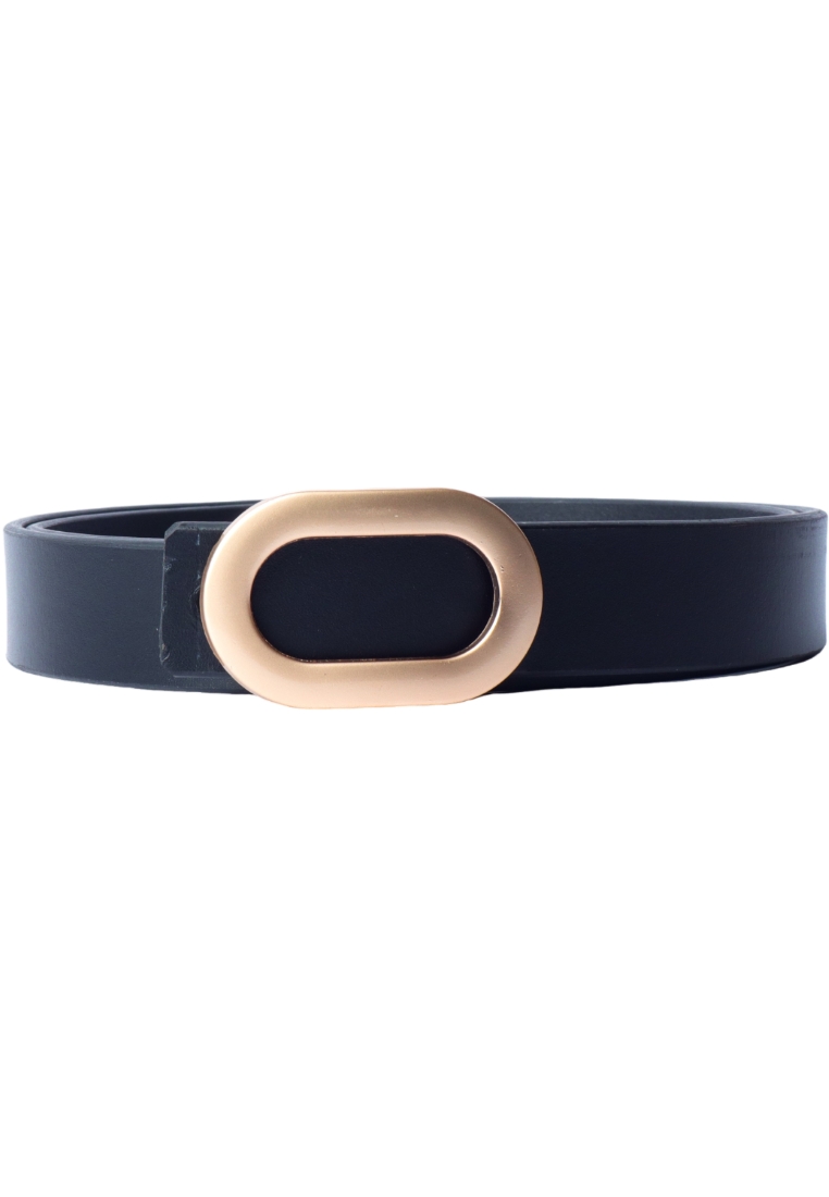 Oxhide Black Belt Women - Women Leather Designer Belt -Gold Buckle Women belt in Full Grain Leather 