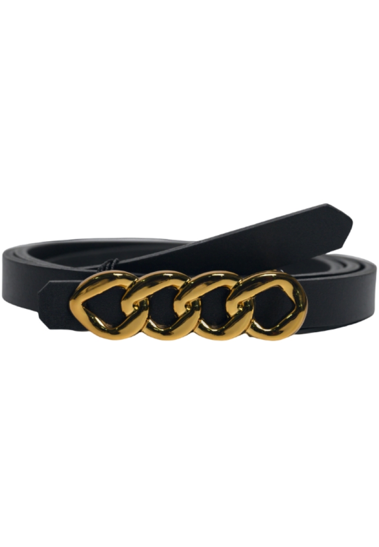 Oxhide Black Belt Women - Women Leather Designer Belt -Gold Buckle Women belt in Full Grain Leather
