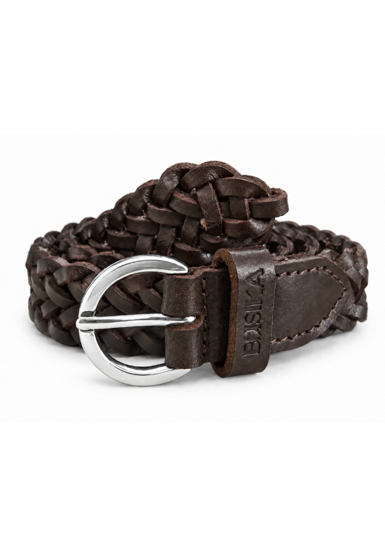 Oxhide Braided casual Leather Belt Men - 25mm Full Grain Leather Belt - Leather Belt Men For Jean - 