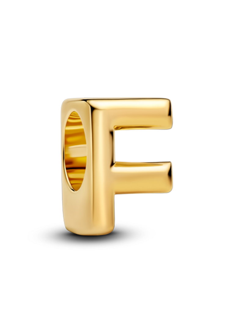 PANDORA Pandora 14K Gold Plated Alphabet Charm (F)